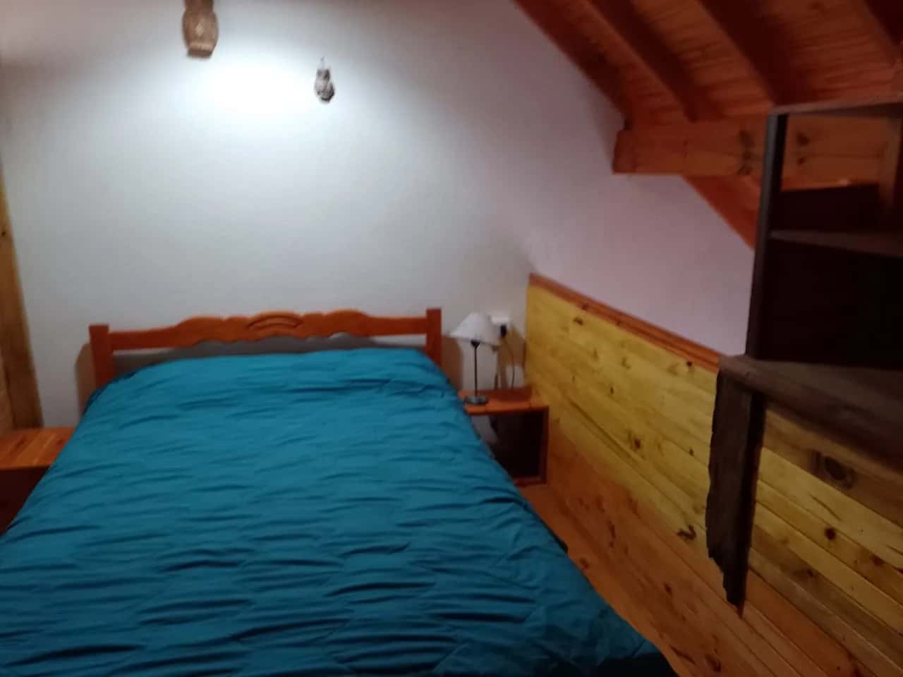 Dormitorio matrimonial de Cabañas Mabi en Balneario Reta