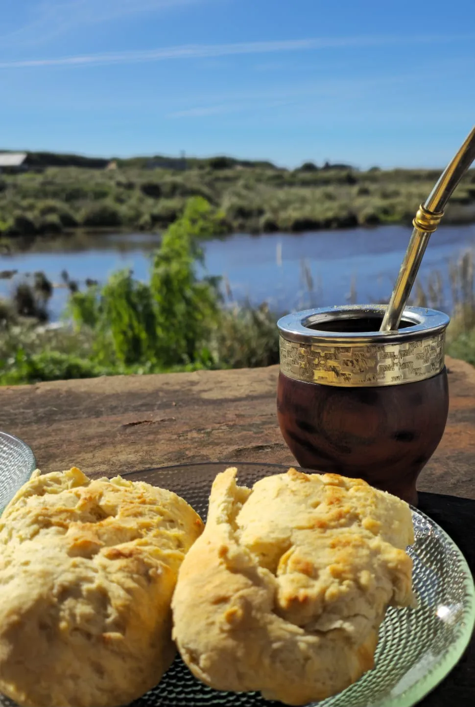 Desayuno desde La Casa del Arroyo en Balneario Reta